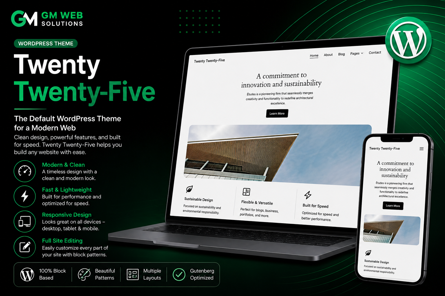 Twenty Twenty-Five WordPress theme – free, fast, and modern theme