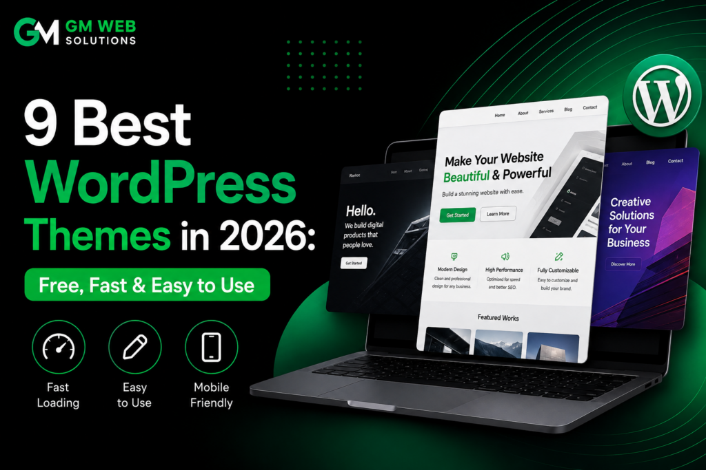 9 Best WordPress Themes in 2026 – Free, Fast & Easy to Use