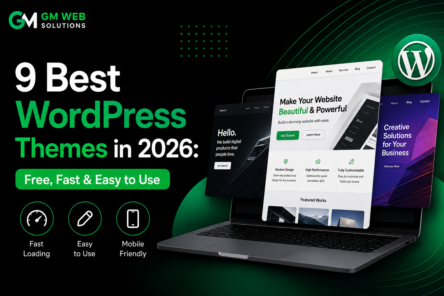 9 Best WordPress Themes in 2026 – Free, Fast & Easy to Use