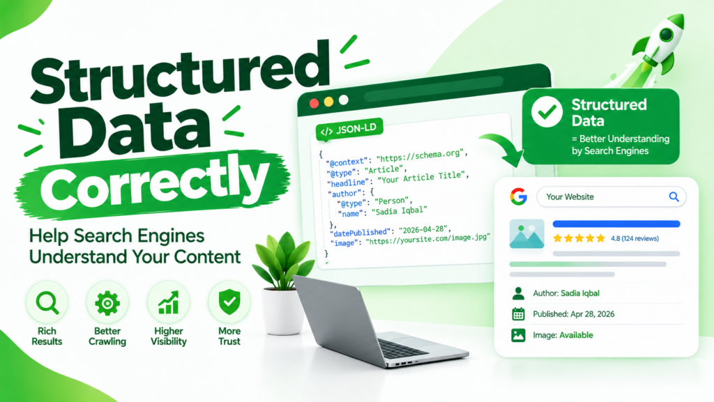 Structured data correctly implemented to help search engines understand website content